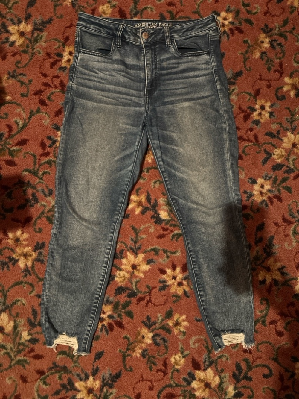 American Eagle Outfitters Women’s Washed Skinny Jeans - Blue
